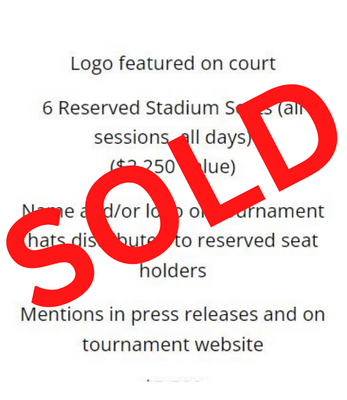 Hat Sponsor SOLD